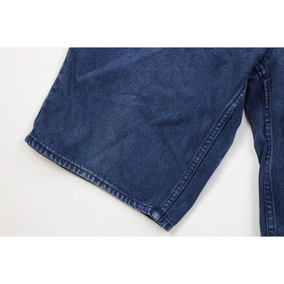 Vintage 90s Streetwear Mens 38 Faded Baggy Fit Hip Hop Denim Jean Shorts Blue - Picture 6 of 15